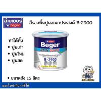 ราคา B-2900 สีรองพื้นปูนใหม่ สีรองพื้นปูนเก่า รองพื้นอเนกประสงค์ Beger Rain quick Primer ขนาดถัง 15 ลิตร (5077524751)