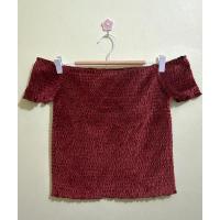 ราคา เสื้อปาดไหล่กำมะหยี่Forever21 ไซส์L ป้ายห้อย (42322920863)