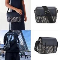 ราคา Dior/unisex/classic/canvas and cow leather/messenger bag/shoulder bag/ของแท้ 100% (27604560286)