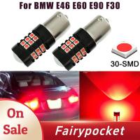 ราคา [FTP] LED สีแดง 30SMD Strobe กระพริบไฟท้ายเบรคหลอดไฟสําหรับสําหรับสําหรับสําหรับ BMW E46 E60 E90 F30 (40624311052)