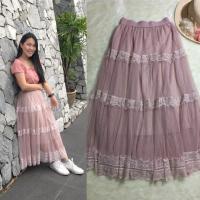 ราคา มือสอง - กระโปรงผ้ามุ้งสีชมพูกะปิ (2254055764)