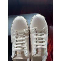 ราคา รองเท้า SAINT LAURENT Canvas Sneakers ของแท้ มือสองสภาพดีมาก (44118310006)
