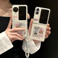 ราคา เคสโทรศัพท์แบบพับได้สําหรับ Oppo Find N2 N3 Flip Drip Gel Crying Baby Girl Police Bracelet เคสโทรศัพท์ tpu แบบแข็ง (43250442718)