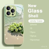 ราคา โทรศัพท์เคสโทรศัพท์ชายหาดริมทะเลดอกไม้High-End Hard Caseแก้วเหมาะสําหรับiPhone 16promax 15promax 14promax 13 12 11 pro max 17promax xr xs Shock-Resistantป้องกันกรณี (40519091977)