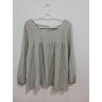 ราคา ส่งต่อเสื้อมือสอง สีเขียวหม่นแขนยาว ผูกโบว์ด้านหลัง (23180689461)