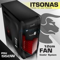 ราคา ATX Itsonas TAURUS KR (Black/Red) (4040331283)