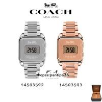 ราคา F.A COACH นาฬิกาข้อมือคลาสสิคสําหรับสุภาพสตรีค่ะ 14503592 14503593 30MM ดิจิตอล สแตนเลส นาฬิกาข้อมือค่ะ (25978611948)