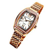 ราคา Royal Crown นาฬิกาข้อมือผู้หญิง สายสแตนเลสชุบทอง ประดับเพชร cz อย่างดี รุ่น 6304-SSL (สี Pink Gold) (1184139139)