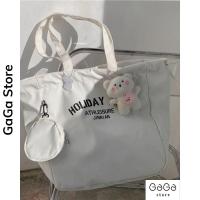 ราคา กระเป๋าโท้ทสะพายไหล่ผ้าโพลีธรรมดาพร้อมกระเป๋าสตางค์แฟชั่นสไตล์เกาหลีความจุขนาดใหญ่สําหรับไปโรงเรียนหรือออกไปข้างนอก ถึง080 กาก้าสโตร์ (25887310167)