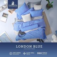 ราคา Dunlopillo ผ้านวม เทคโนโลยีผ้าถนอมผิว ทอ 990 เส้น รุ่น London Blue ส่งฟรี (21294604564)