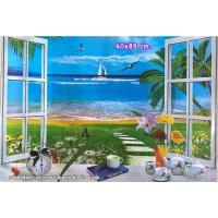 ราคา รูปภาพวิวหน้าต่างทะเล ภาพโปสเตอร์(ไม่ใช่สติ๊กเกอร์)ขนาด 60*89 เซนติเมตร (5440073713)