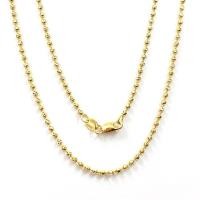 ราคา Princely สร้อยคอทองเคแท้ 18K นำเข้าจากอิตาลี ลายเม็ดบีทเจียเหลี่ยมเพชร (26720277233)