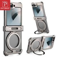 ราคา Oatsbasf เคสโทรศัพท์โลหะ สําหรับ Samsung Galaxy Z Flip 6 ถุงลมนิรภัยกันกระแทก (29236937242)