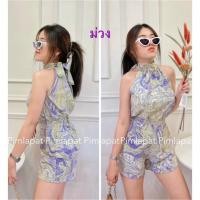 ราคา ✨เซท2ชิ้น คอเต่าผูกโบว์ด้านหลังพร้อมส่ง✨ (20060034636)