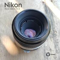 ราคา เลนส์มือหมุน Nikon Nikkor- P Micro 55mm F3.5(32) Macro Mount non Ai (27324428167)