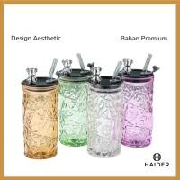 ราคา HAIDER Tumbler Aesthetic Crystal Motif ขวดแก้ว 350ml (40624298121)