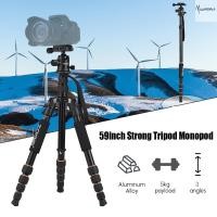 ราคา Zomei Q666 59 นิ้วขนาดกะทัดรัดแบบพกพาอลูมิเนียมกล้องขาตั้งกล้อง Monopod พร้อมหัวบอล/ขาตั้งกล้องด่วน Muswn-1 (28783053645)