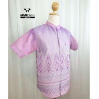 ราคา เสื้อผ้าไทย ฝ้ายหมี่คราม ทอลายสไลด์สี โทนชมพู-ม่วงอ่อน (11150433949)