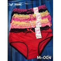 ราคา กางเกงในเกรดAราคาโรงงาน มีผูกโบว์ ขายยกแพค แพคละ 10 ตัว คละสี (2398356493)