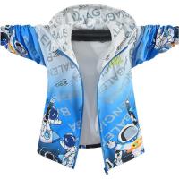 ราคา เสื้อกันหนาวเด็ก เสื้อแจ็คเก็ตเด็กติดฮู้ท ลายนักบินอวกาศ สีฟ้า (17579693709)