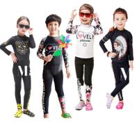 ราคา ชุดว่ายน้ำเด็ก : ชุดเซ็ตเสื้อแขนยาวลาย +กางเกงขายาว เด็ก (19892164361)