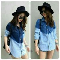 ราคา เสื้อเชิ้ตยีนส์ สีทูโทน (173445622)