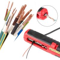 ราคา Universal Cable Stripper สําหรับ 10-20AWG สายปกติ, RG59 RG6 สาย Coaxial, มัลติฟังก์ชั่ช่างไฟฟ้าสาย Dismantling เครื่องตัดมือลอกเครื่องมือ, Self ปรับลวด Dismantlin (41217490948)
