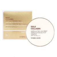 ราคา Sivanna Colors Gold Collagen Powder Ampoule Two Way SPF 15 PA+++ 10 g HF675 ซีเวียน่า แป้งคอลลาเจนทองคำผสมรองพื้น (14500330316)