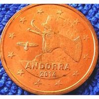 ราคา เหรียญยูโร อันโดร่า Andorra , 5 Euro Cent,ใช้แล้ว, #1239 (43973461847)