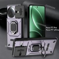 ราคา สําหรับ Poco F7 Pro F7 Ultra 5G 2025 สําหรับ Poco F7 Pro 5G Poco F7 Ultra 5G Poco F7Pro F7Ultra กล้องป้องกันทหารโล่แหวนเกราะกรณี Redmi K80 Pro Heavy ฝาครอบกันชน (29431466315)