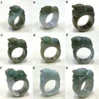 ราคา แหวนหยกพม่าแท้ แหวนหยกแกะสลักรูปปี่เซียะ (40402312132)