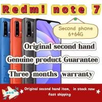 ราคา ในสต็อกมือสอง Redmi Note 7 6G+64GB โทรศัพท์มือถือใหม่ 95% รับประกัน 3 เดือน (43872396847)