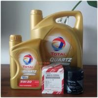 ราคา น้ำมันเครื่องTOTAL QUARTZ DIESEL 9000 สังเคราะห์แท้5w-30 API CI-4+กรองเครื่องวีโก้แท้ (2351627917)