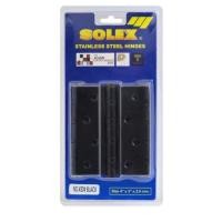 ราคา SOLEX บานพับแสตนเลส NO. 4324 BLACK (แพ็ค 3) 4X3 นิ้ว X 2 มม. (41810594337)