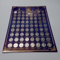 ราคา เหรียญ 20 บาท ครบชุด 72 วาระบรรจุแผงเหรียญ สีน้ำเงิน unc (10149994796)
