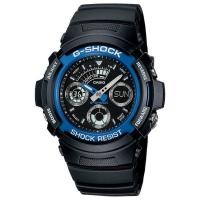 ราคา CASIO G-SHOCK รุ่น AW-591-2 - สีดำด้าน/ฟ้า (63177364)