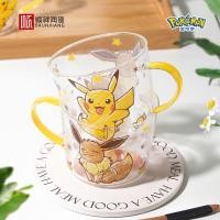 ราคา Pokemon Pikachu Eevee แก้วและแว่นตาการ์ตูนความจุขนาดใหญ่ (สไตล์คู่) (43274265125)