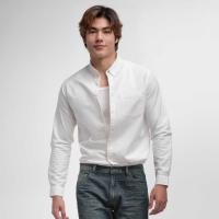 ราคา era-won เสื้อเชิ้ต ทรงปกติ Oxford Shirt แขนยาว คอปก สี Off White (28803782035)