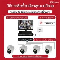 ราคา FNKvision ชุดกล้องวงจรปิด 5MP 4CH/8CH ชุดกล้องวงจรปิดไร้สายAHD กล้องวงจร 5MP กลางคืนภาพเป็นสี บันทึกเสียงได้ (25723815913)