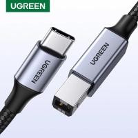 ราคา Ugreen สาย USB C ถึง USB Type B 2.0 สําหรับ HP Canon Brother Epson Dell Samsung เครื่องพิมพ์ Type C เครื่องพิมพ์สแกนเนอร์สายไฟ (44373891069)