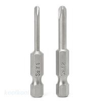 ราคา Kool 2 ชิ้น 50 มิลลิเมตรแม่เหล็ก 1/4 Hex Shank Tri-wing Y Tip หัวไขควง Bits ชุด (26990717073)