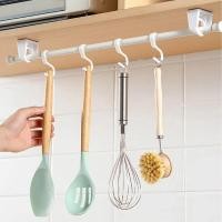 ราคา anastasia_66.shop ราวแขวน หมุนได้ 360 องศา ตะขอติดผนังแบบไม่ต้องเจาะ ราวอเนกประสงค์ (28067800215)