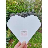 ราคา เตา12นิ้ว/ขึ้นรูป(ยกลัง500ใบ)ซองเครปสีขาว(กล่องแป้ง) สำหรับเตา 12 นิ้ว (พับสำเร็จรูป พร้อมใช้) (22416138593)