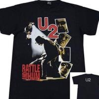 ราคา ดูดีนี่ Kemeja. เสื้อเชิ้ต U2 Rattle & Hum ST Rock Band (25256367973)
