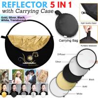ราคา CAHAYA Reflector / Reflector 60cm 80cm 110cm 2 สี 5 สี Case Studio Photo Lightning Studio Light Reflector | 5 in 1 Photo 2 in 1 Light Reflector (26964688358)