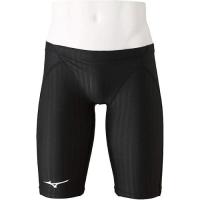 ราคา MIZUNO N2MB0022 Men s Stream Ace Half Spats for Racing Swimsuit Color: Black Size: FINA International Swimming... (40765267238)
