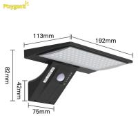 ราคา Ptsygantl Outdoor, 520 LM Motion Sensor Wall Lights, Ip65 Waterproof Solar Powered Lights Wi (28216870656)
