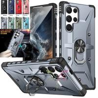 ราคา SAMSUNG เกรดกองทัพแหวนสําหรับSamsung Galaxy S25 S24 S23 S22 S21 Ultra Plus S24 S23 S22 S21 S20 FE 2 in 1 ฝาครอบกันกระแทก (42025050511)