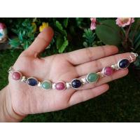 ราคา สร้อยข้อมือเงินแท้ หยก ทับทิม นิหร่าพม่า (7914753795)