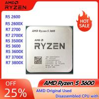 ราคา AMD Ryzen 5 2600 R5 2600X 3600X 3500X 4500 5500 5600 R7 3800X 3700X 2700X 2700 Quad-Core Quad-Thread CPU โปรเซสเซอร์ซ็อกเก็ต AM4 (27064492792)